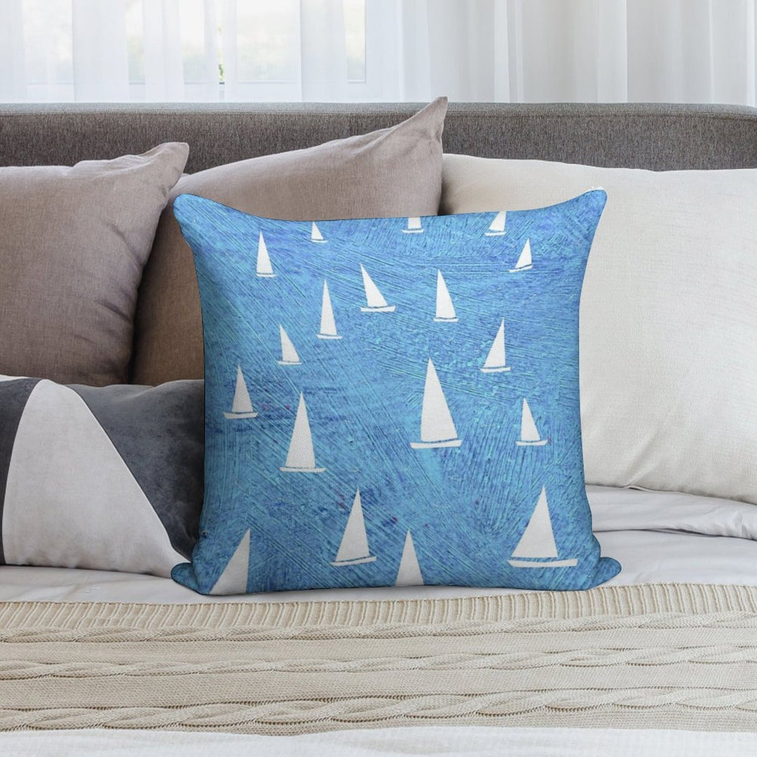 Sailing Soft Washable Throw Pillow