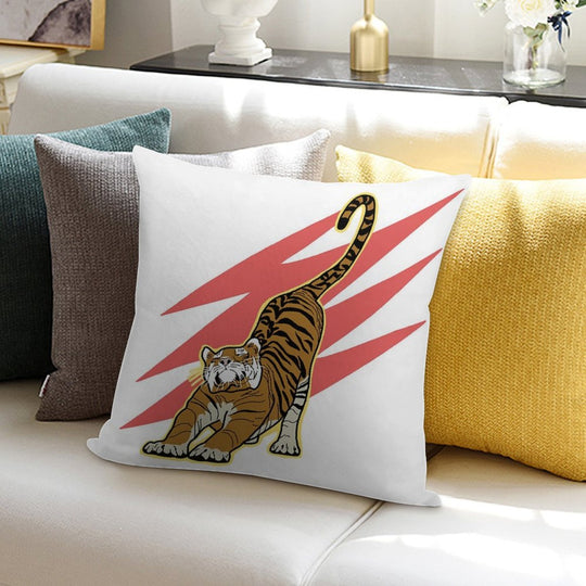 Tiger Soft Reinforced Edging Throw Pillow