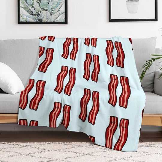 Cute Bacon Multi-functional Throw Blanket