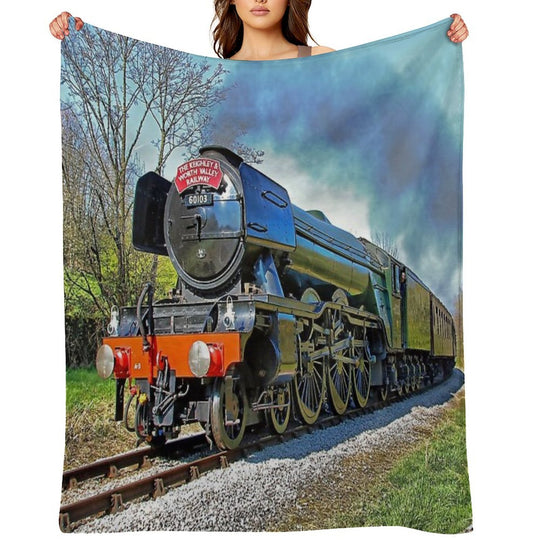 The Flying Scotsman on The  KWVR - 1 All-season Throw Blanket