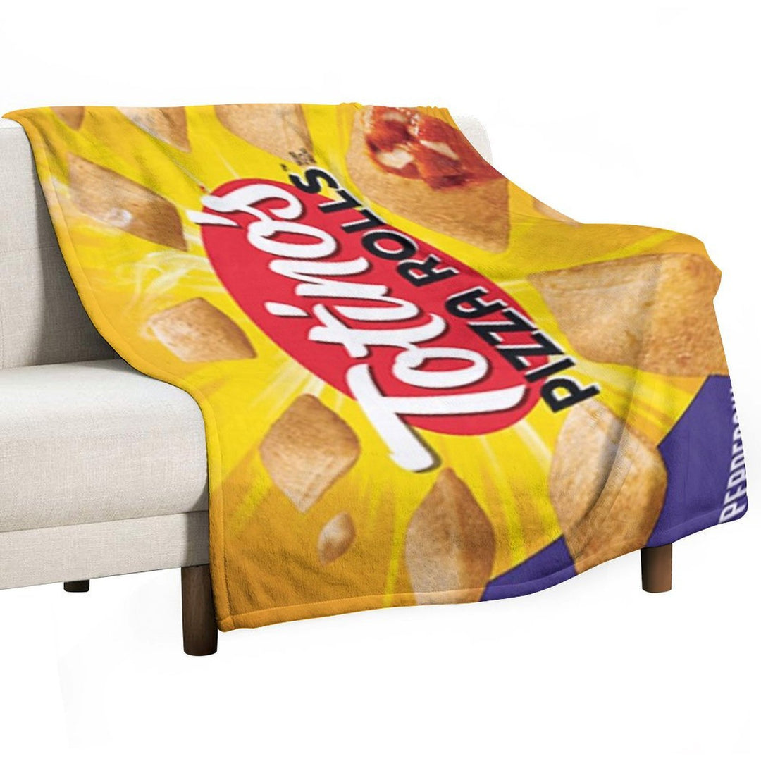Pizza Rolls Machine-washable Throw Blanket