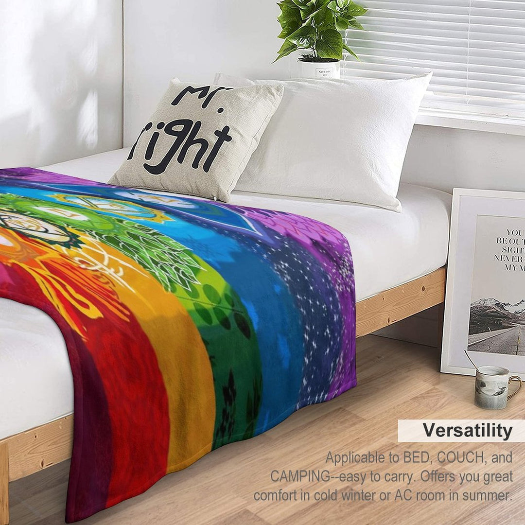 Healing Chakra Blanket Shrink-resistant Throw Blanket