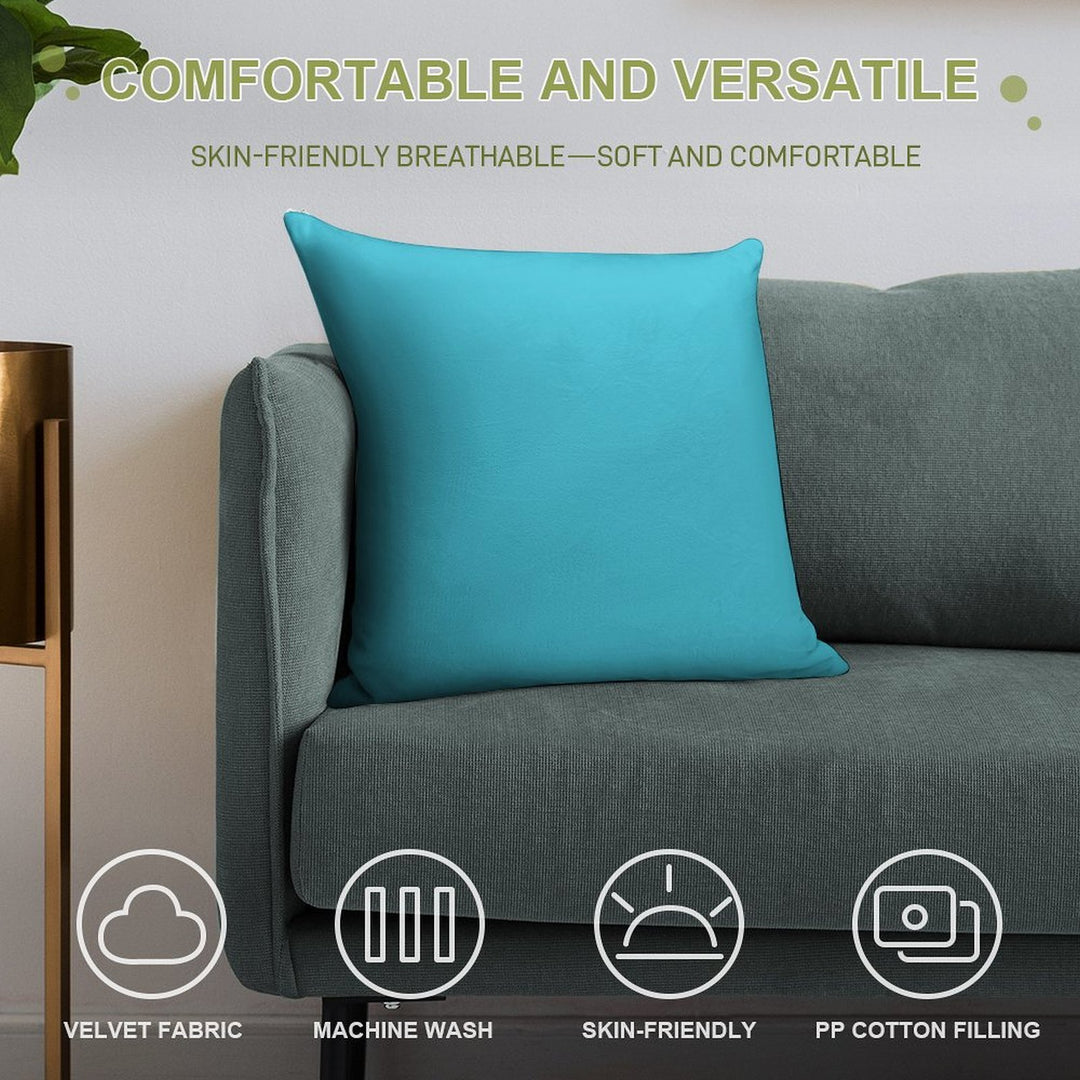 Turquoise Soft Gift Ready Throw Pillow