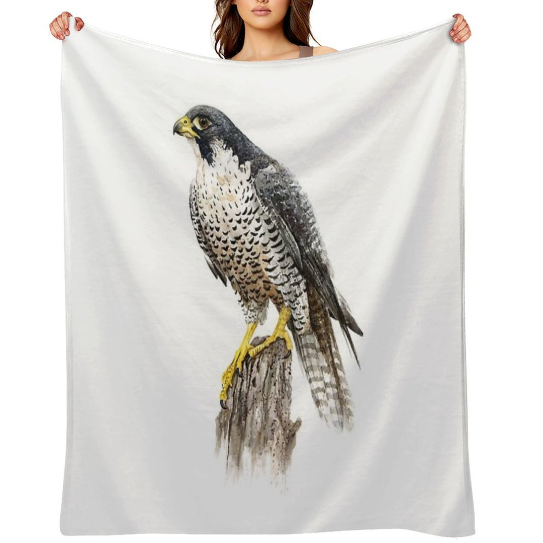 Peregrine Falcon #2 Sustainable Throw Blanket