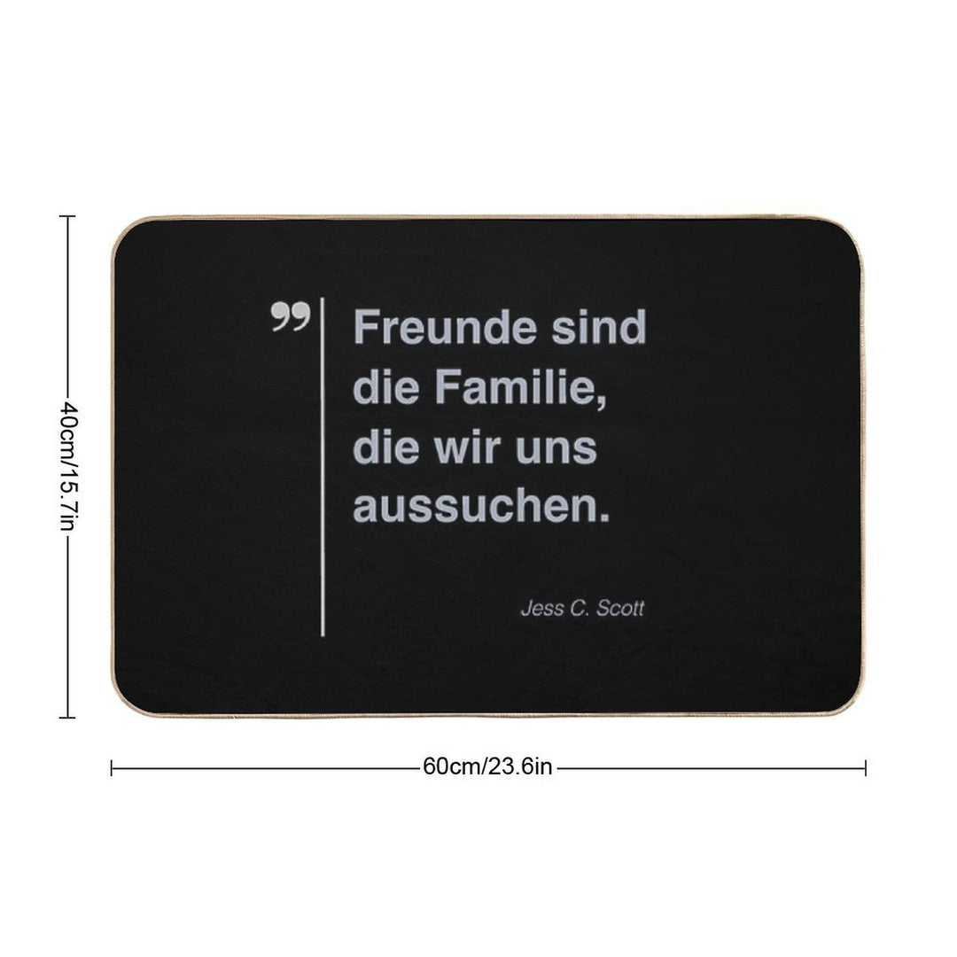 Jess C. Scott Zitat Über Freundschaft Auf Deutsch  Odorless Bath Mat
