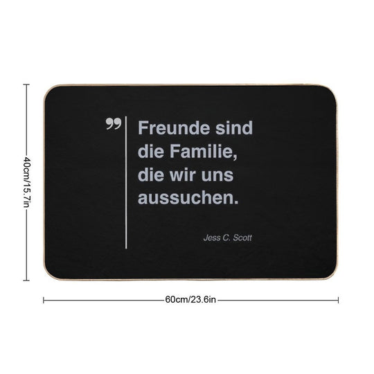 Jess C. Scott Zitat Über Freundschaft Auf Deutsch  Odorless Bath Mat