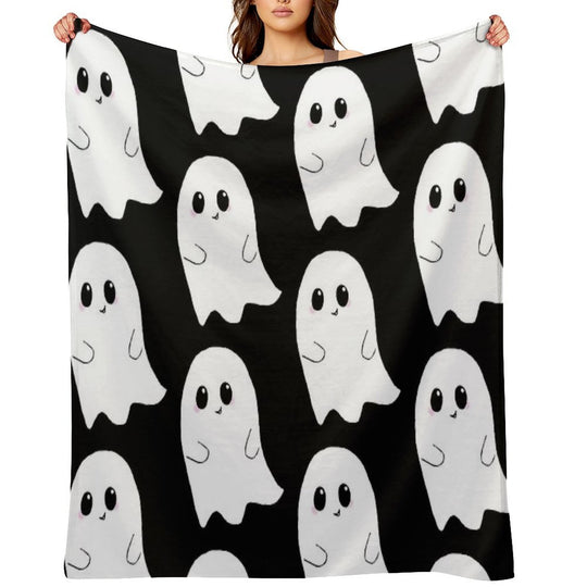 Cute Ghost Wrinkle-free Throw Blanket