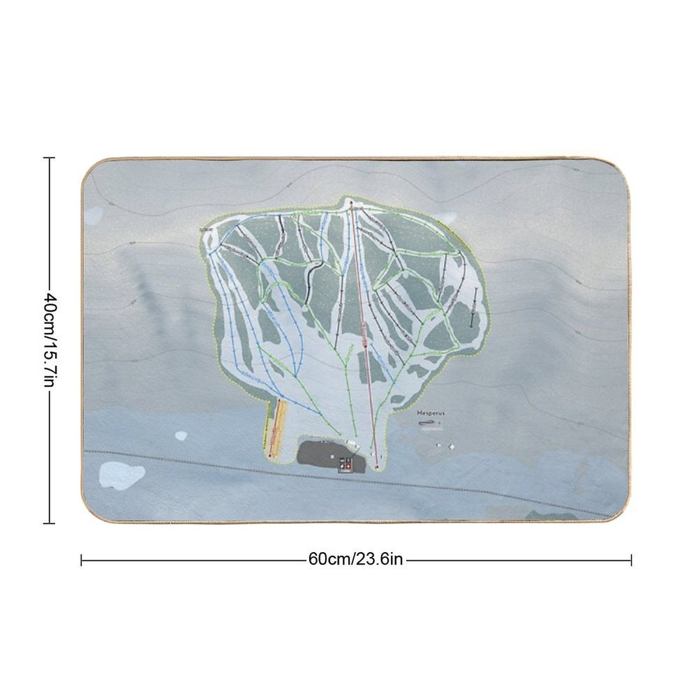 Hesperus Resort Trail Map  Odorless Bath Mat