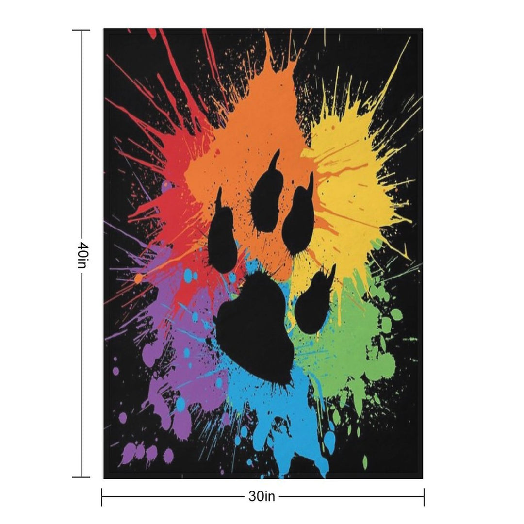 Paw Pride Dark 2019 Sustainable Throw Blanket