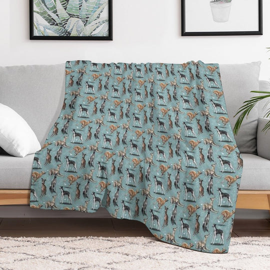 The Whippet Premium Throw Blanket