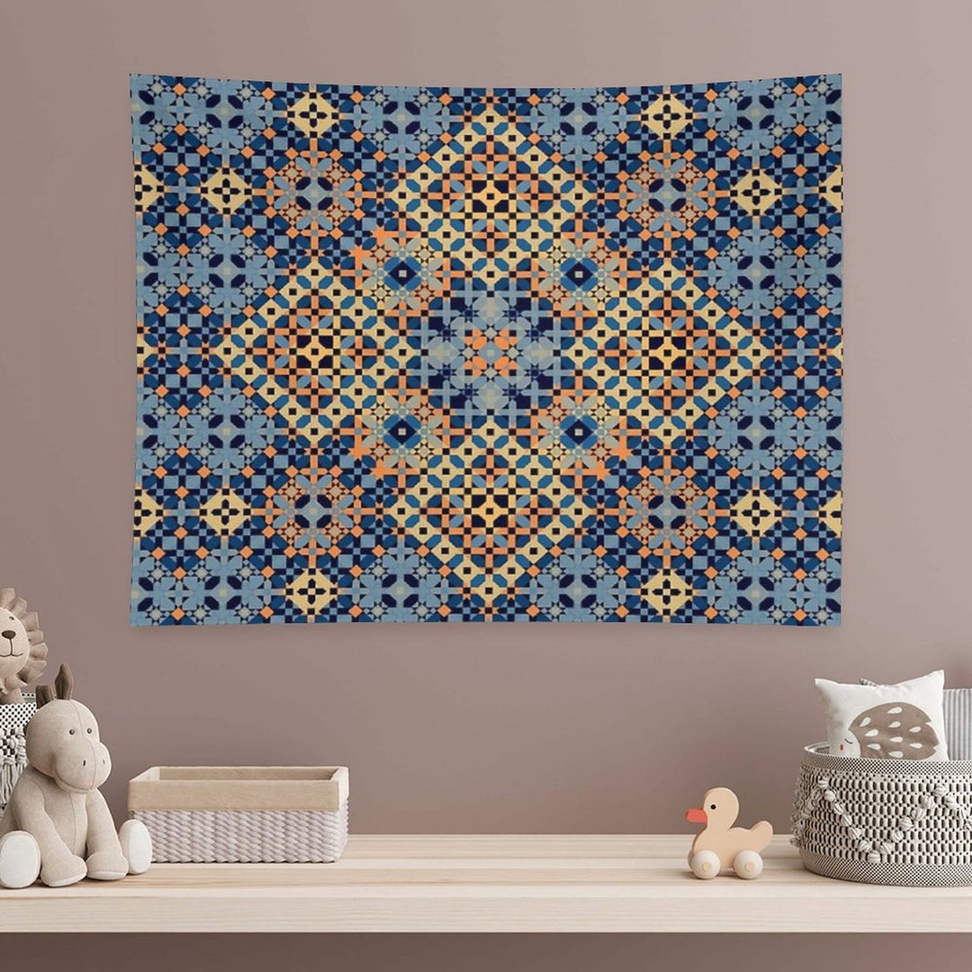 The Four Squares Delicate Islamic Mosaic Tapestry