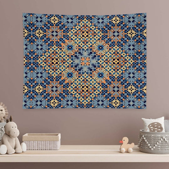 The Four Squares Delicate Islamic Mosaic Tapestry