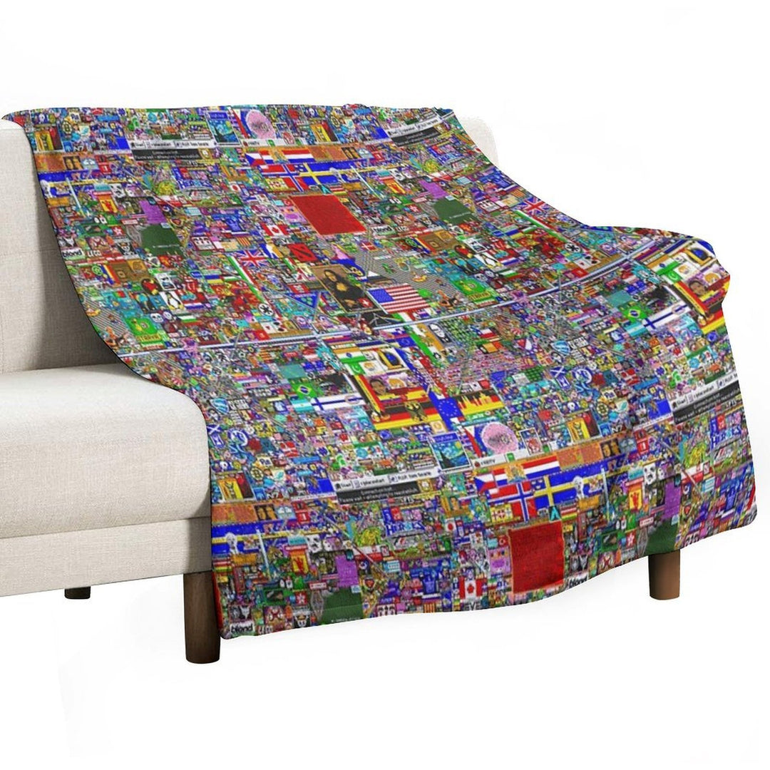 RPlace 2017 - 4000x4000 Eco-conscious Throw Blanket