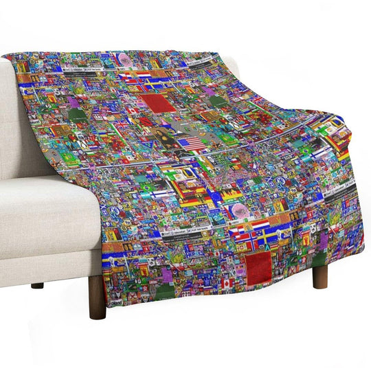 RPlace 2017 - 4000x4000 Eco-conscious Throw Blanket