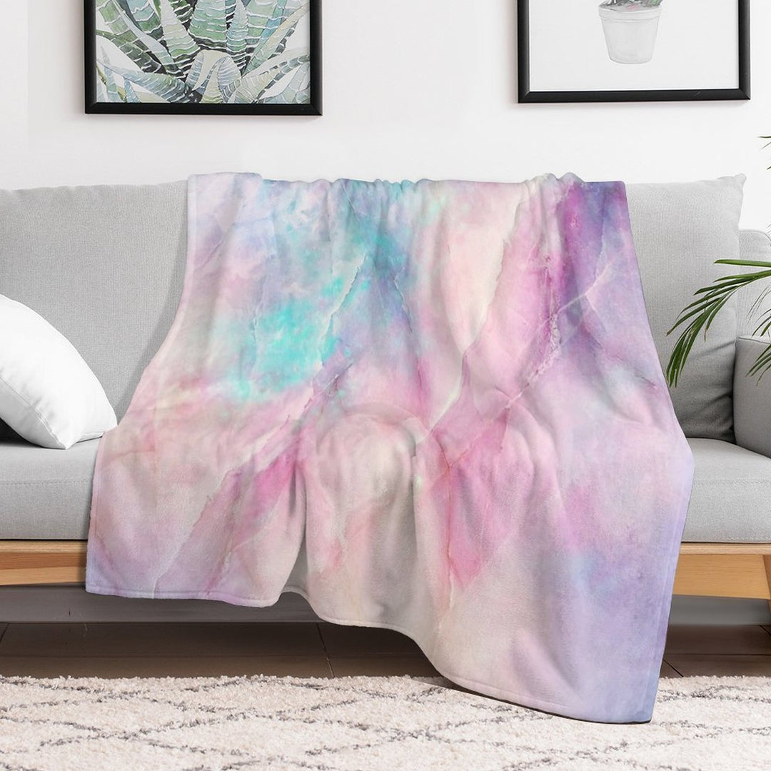 Iridescent Marble Premium Throw Blanket