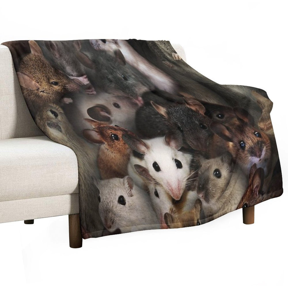 Mice Plush Throw Blanket