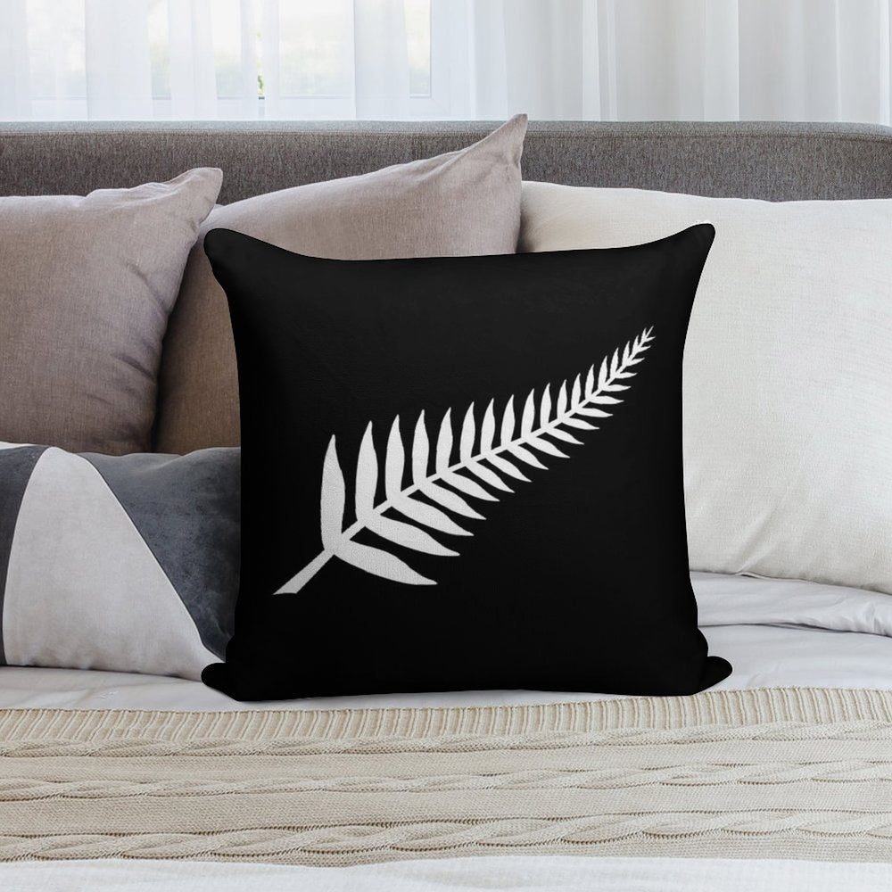 Silver Fern Design Soft High-Density Material Throw Pillow