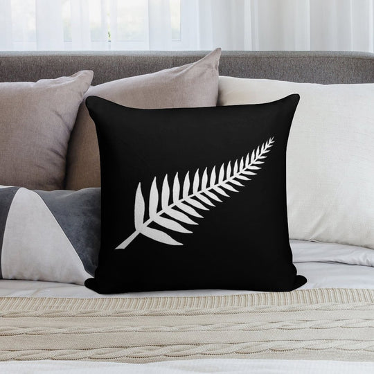 Silver Fern Design Soft High-Density Material Throw Pillow