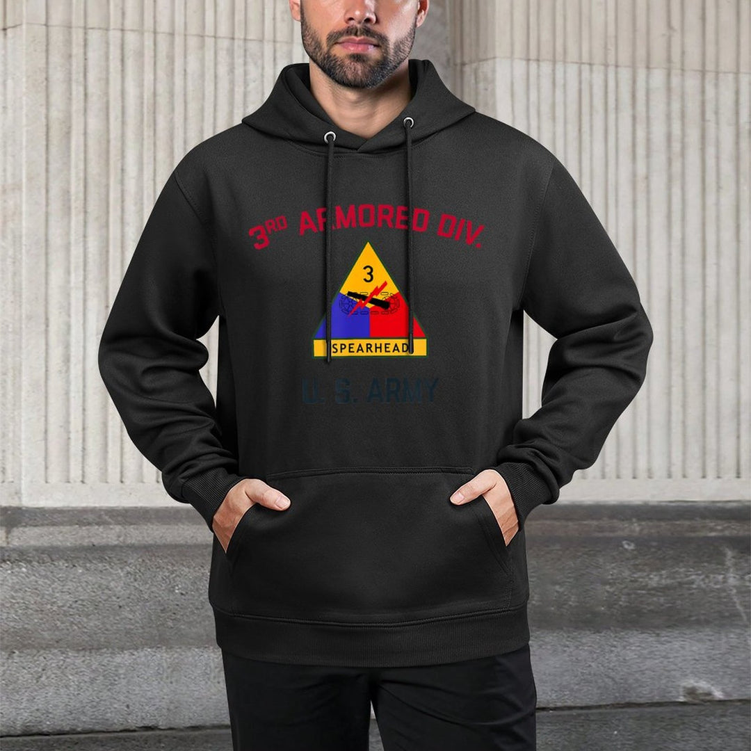 US Army 3rd Armored Division Spearhead  WW2 Vintage Tank All-Day Comfort Hoodie