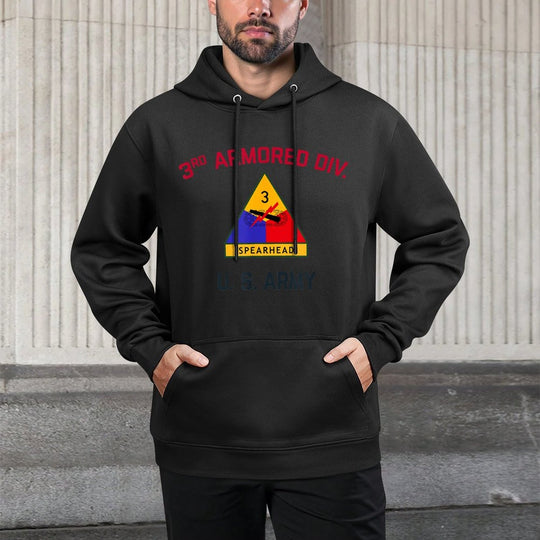 US Army 3rd Armored Division Spearhead  WW2 Vintage Tank All-Day Comfort Hoodie