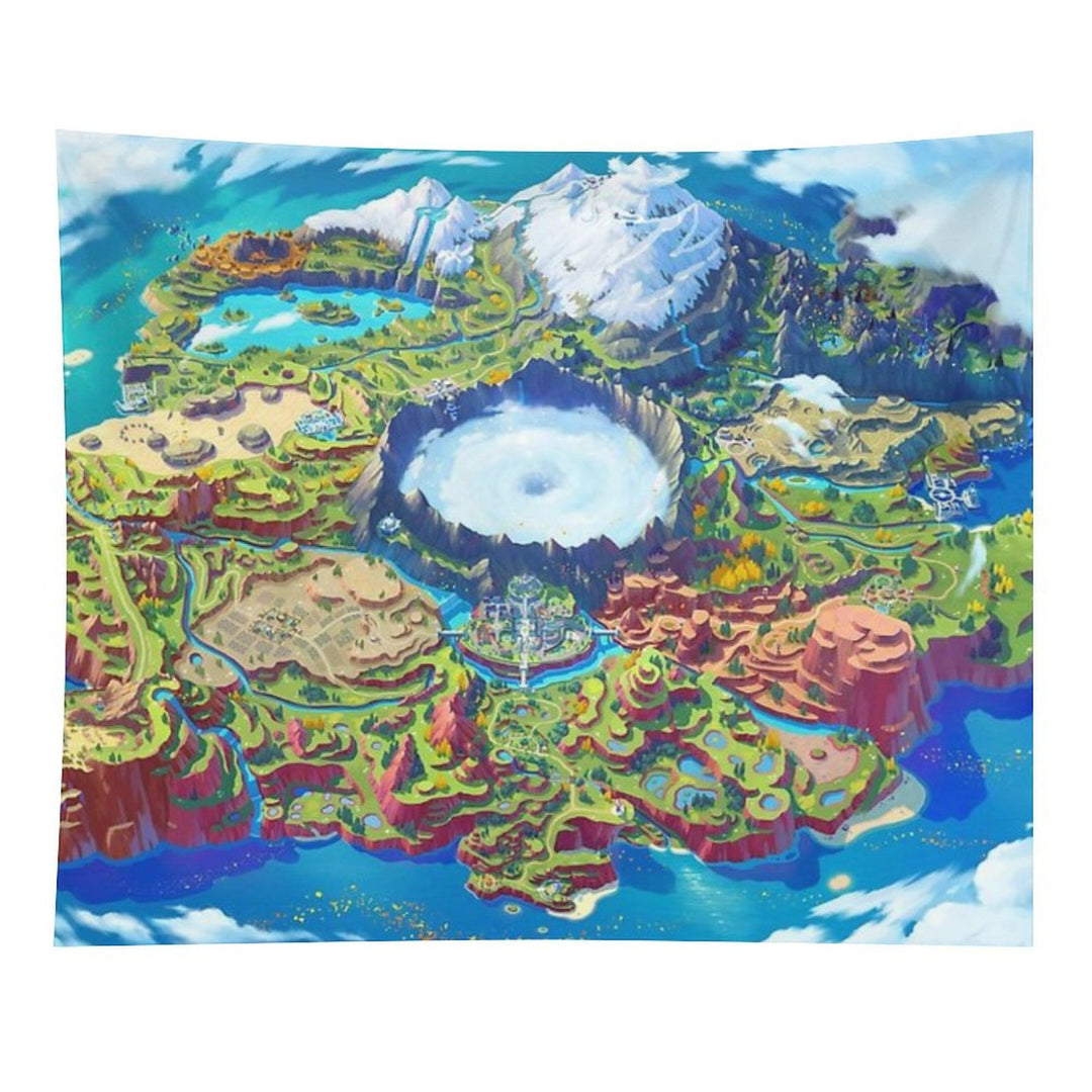 Paldea Map Tapestry