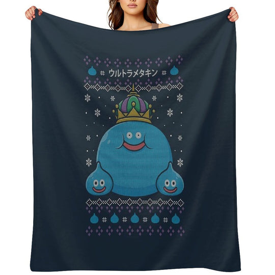 King Slime Christmas Durable Throw Blanket