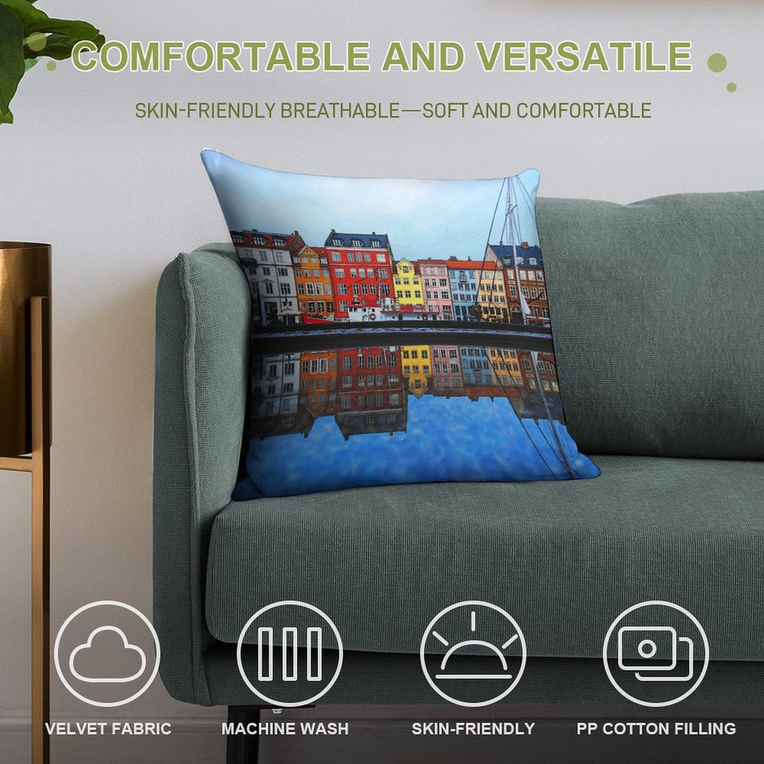 Copenhagen City Soft Multiple Sizes Throw Pillow