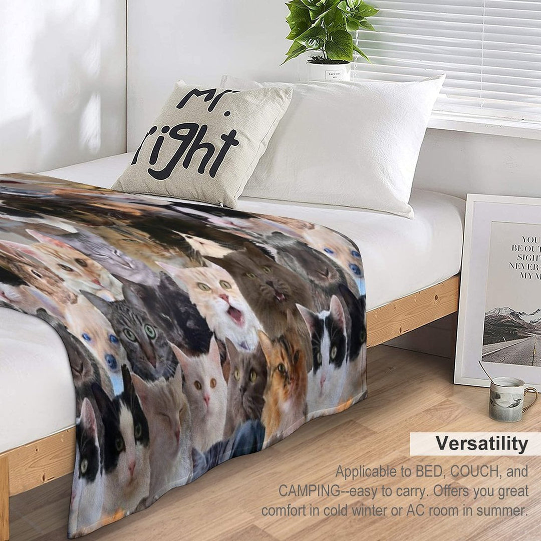 Cute Pets Pattern Anti-pilling Throw Blanket
