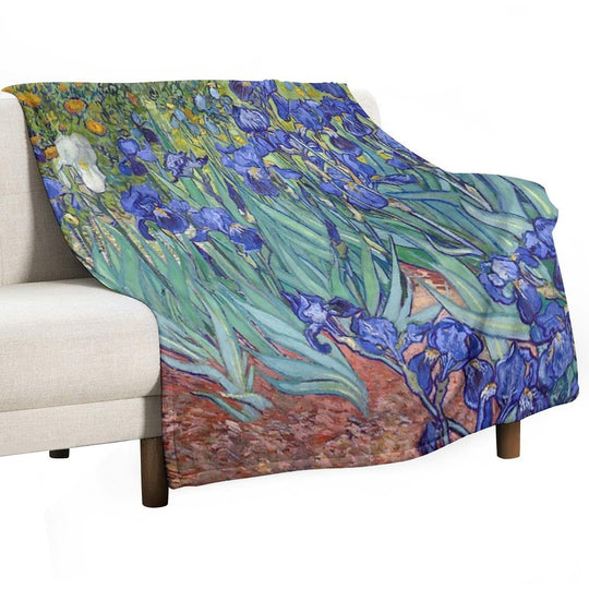 Van Gogh - Irises Quick-dry Throw Blanket
