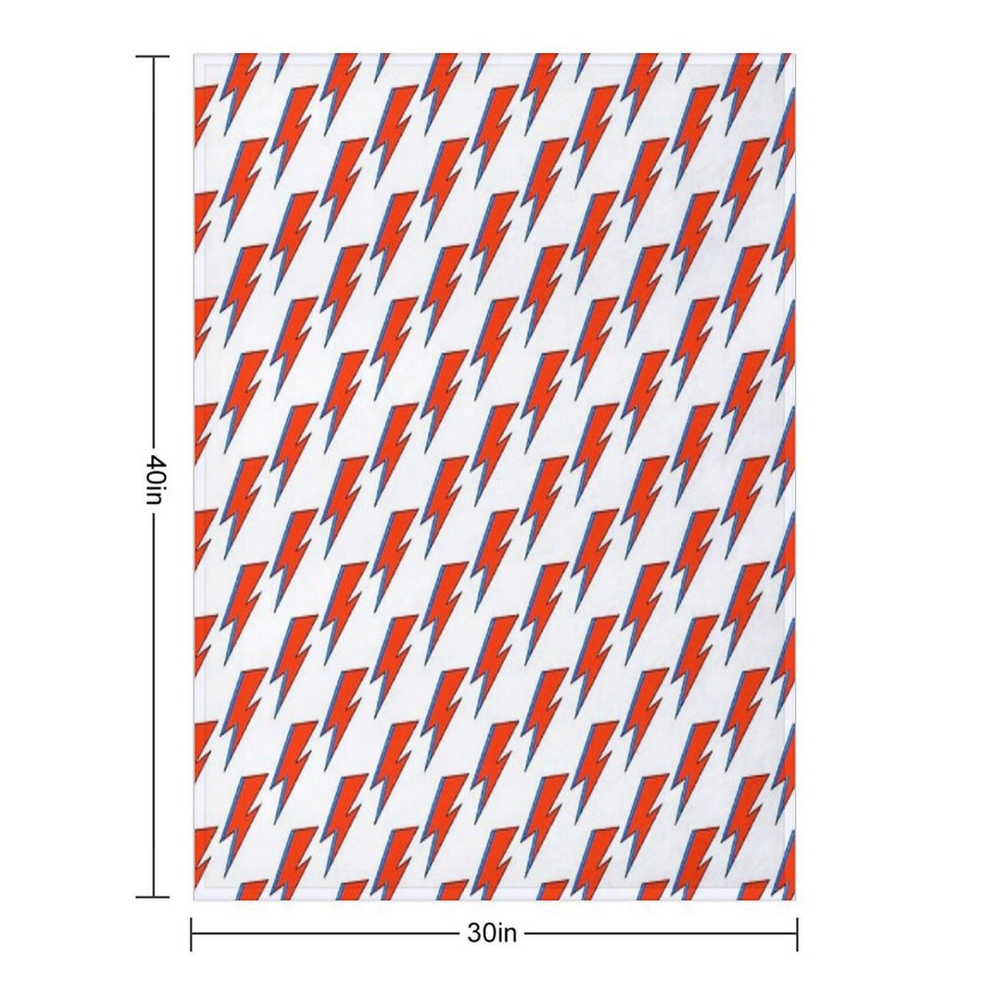 David Bowie Lightning Bolt Versatility Throw Blanket