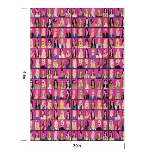 Real Housewives All Stars Plush Throw Blanket
