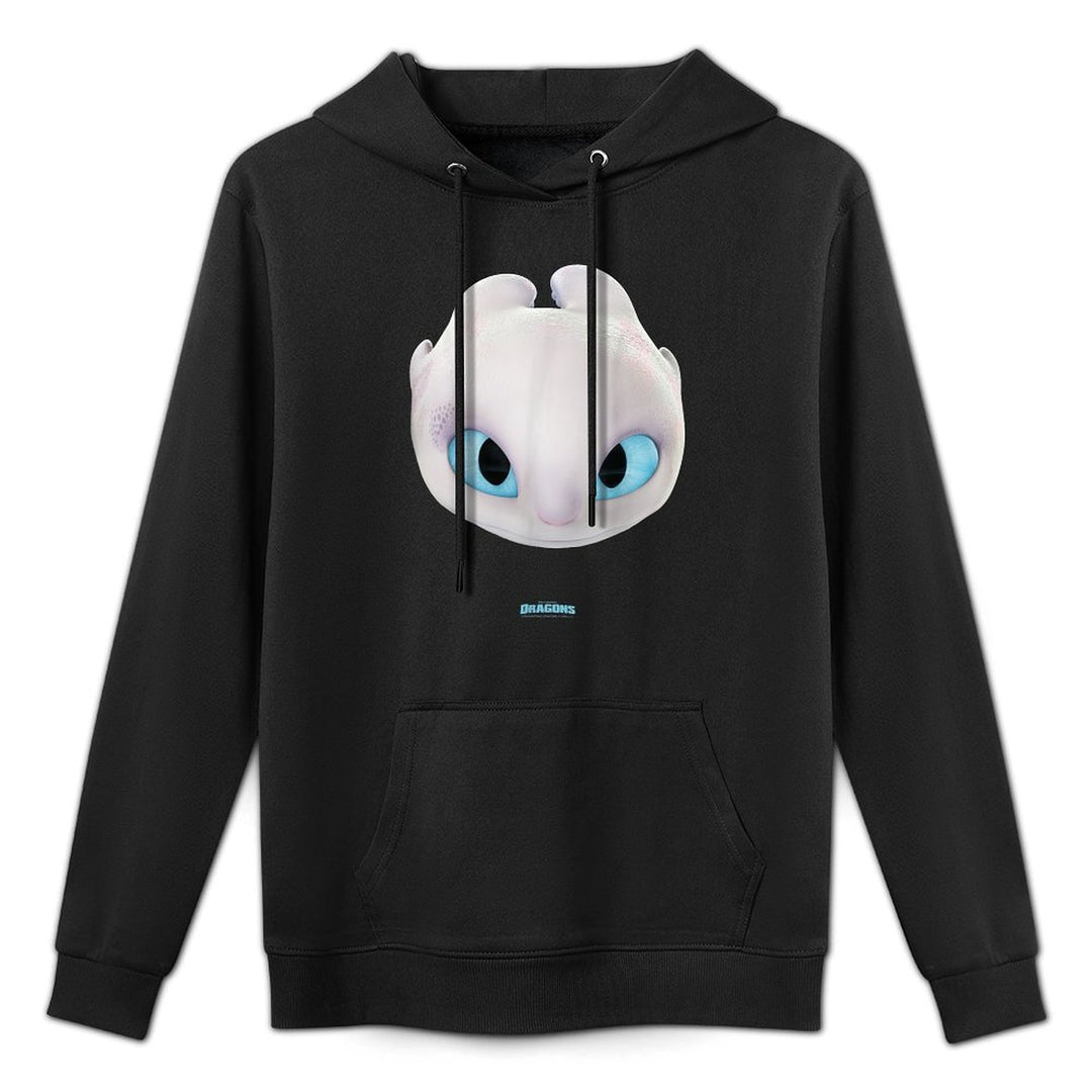 DreamWorks Dragons Light Fury Big Face Costume 3D Moisture-Wicking Hoodie