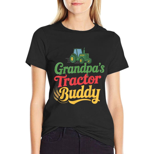 Grandpas Tractor Buddy Farmer Agriculture Farm Tractor  Quick-drying T-Shirt