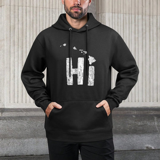 Hawaii HI Hawaiian Islands Map Aloha Maui Gift Easy Care Hoodie