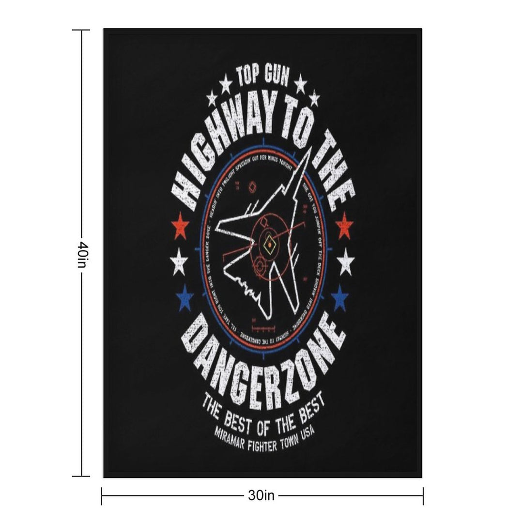 Highway To The Danger Zone Premium Throw Blanket