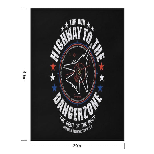 Highway To The Danger Zone Premium Throw Blanket