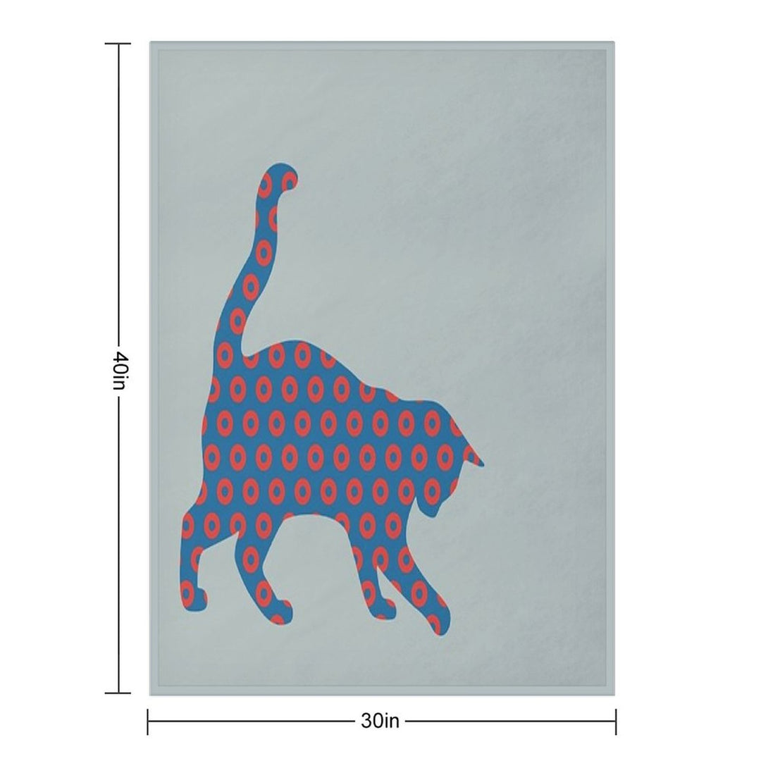 Phish Your Pet Cat Donuts Gift-ready Throw Blanket