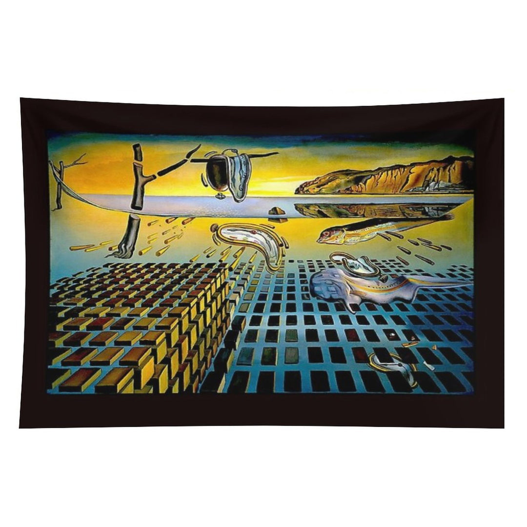 DISINTEGRATION  Vintage Abstract Painting Print Tapestry