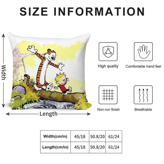 MF82F8BVSPFS0 Soft Hidden Zipper Throw Pillow