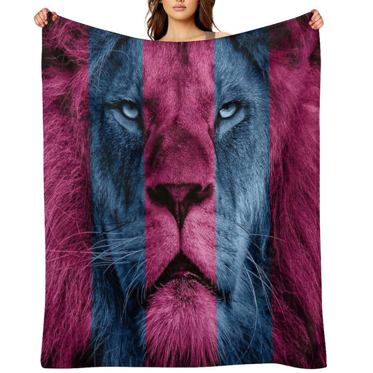 Aston Villa Lion Velvety-soft Throw Blanket