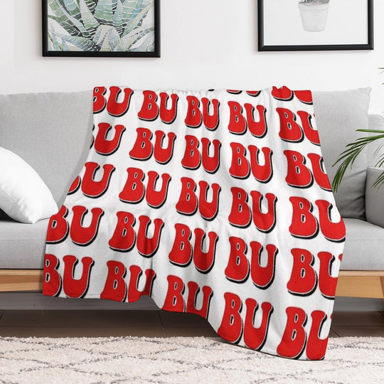 BU Boston University Eco-conscious Throw Blanket