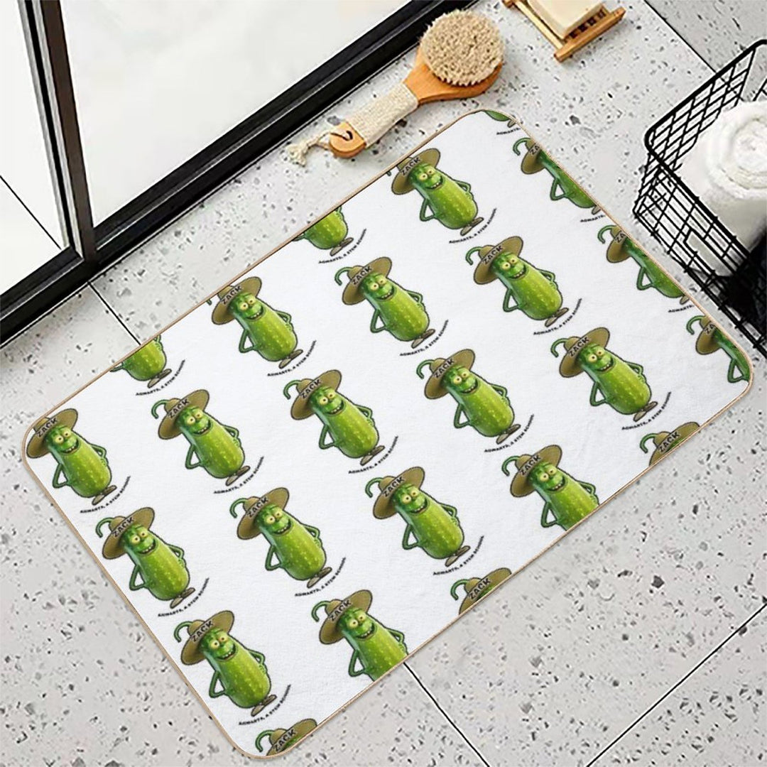 Zack Zucchini  Non-Slip Bath Mat