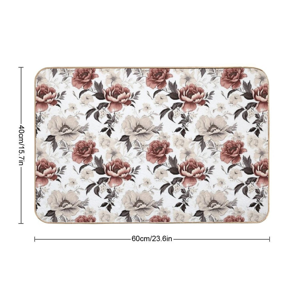 Royal Flower  Repositionable Bath Mat