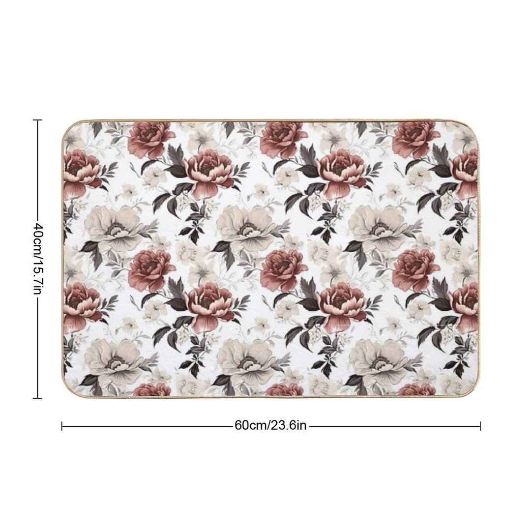 Royal Flower  Repositionable Bath Mat