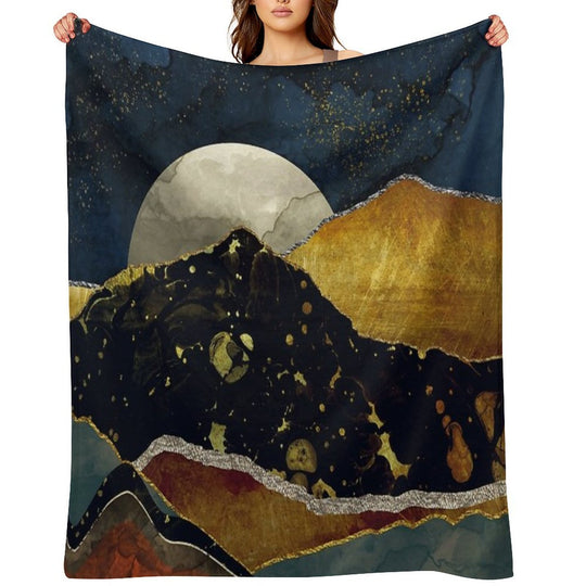 Bronze Night Multi-functional Throw Blanket