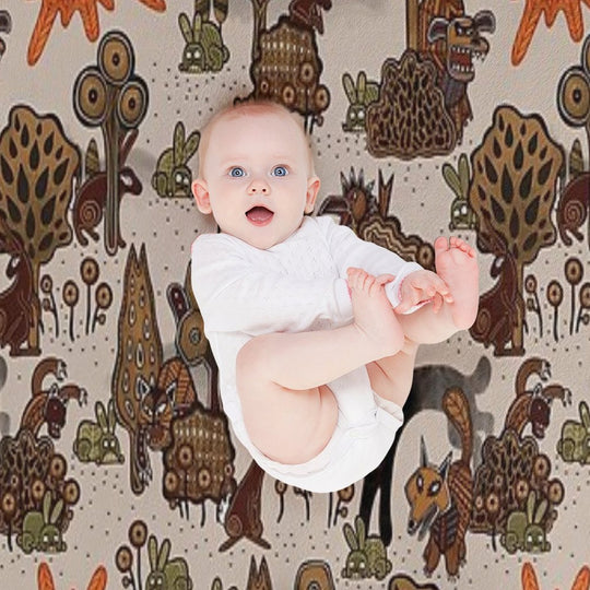 In The Beginning of The World - Watership Down Pattern Anti-pilling Throw Blanket