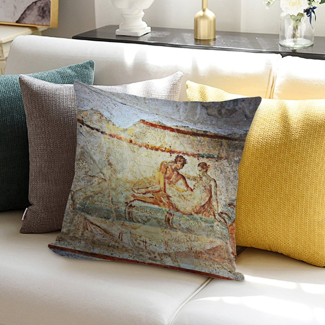 The Brothel Menu, Pompeii Soft Easy Maintenance Throw Pillow