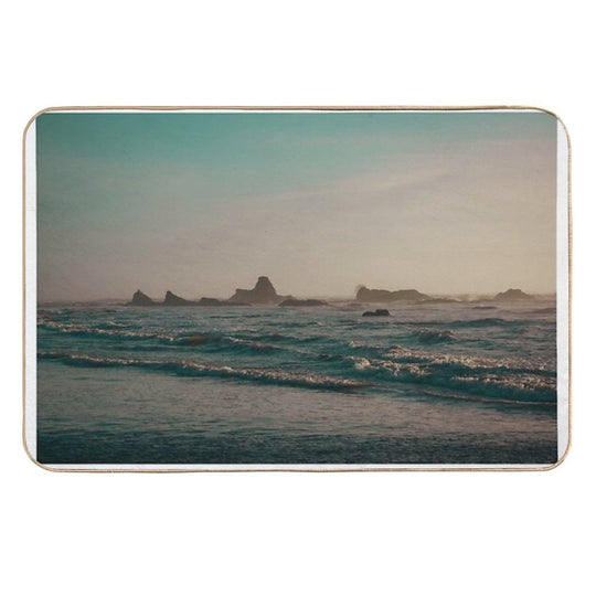 Ruby Beach at Sunset – Olympic National Park, Washington Coast  Long-Lasting Bath Mat