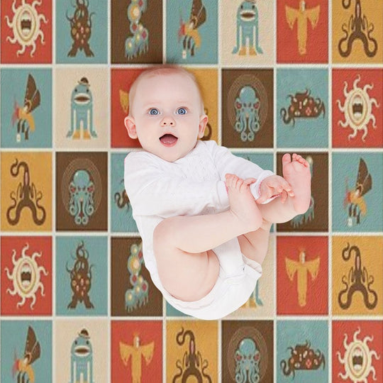 The Lovecraftian Squares Lightweight Throw Blanket