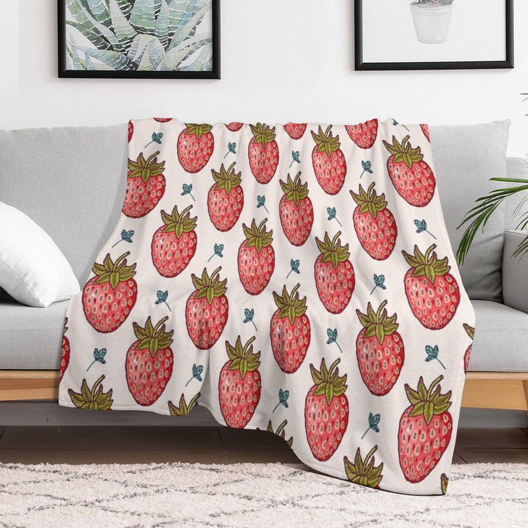 Strawberry Fields Premium Throw Blanket